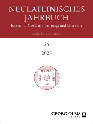 cover image of Neulateinisches Jahrbuch